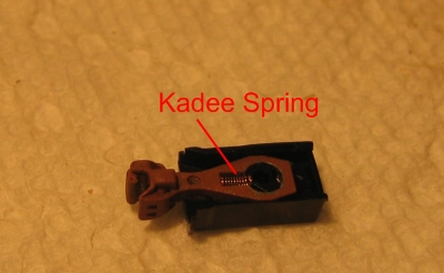 Kadee spring installed