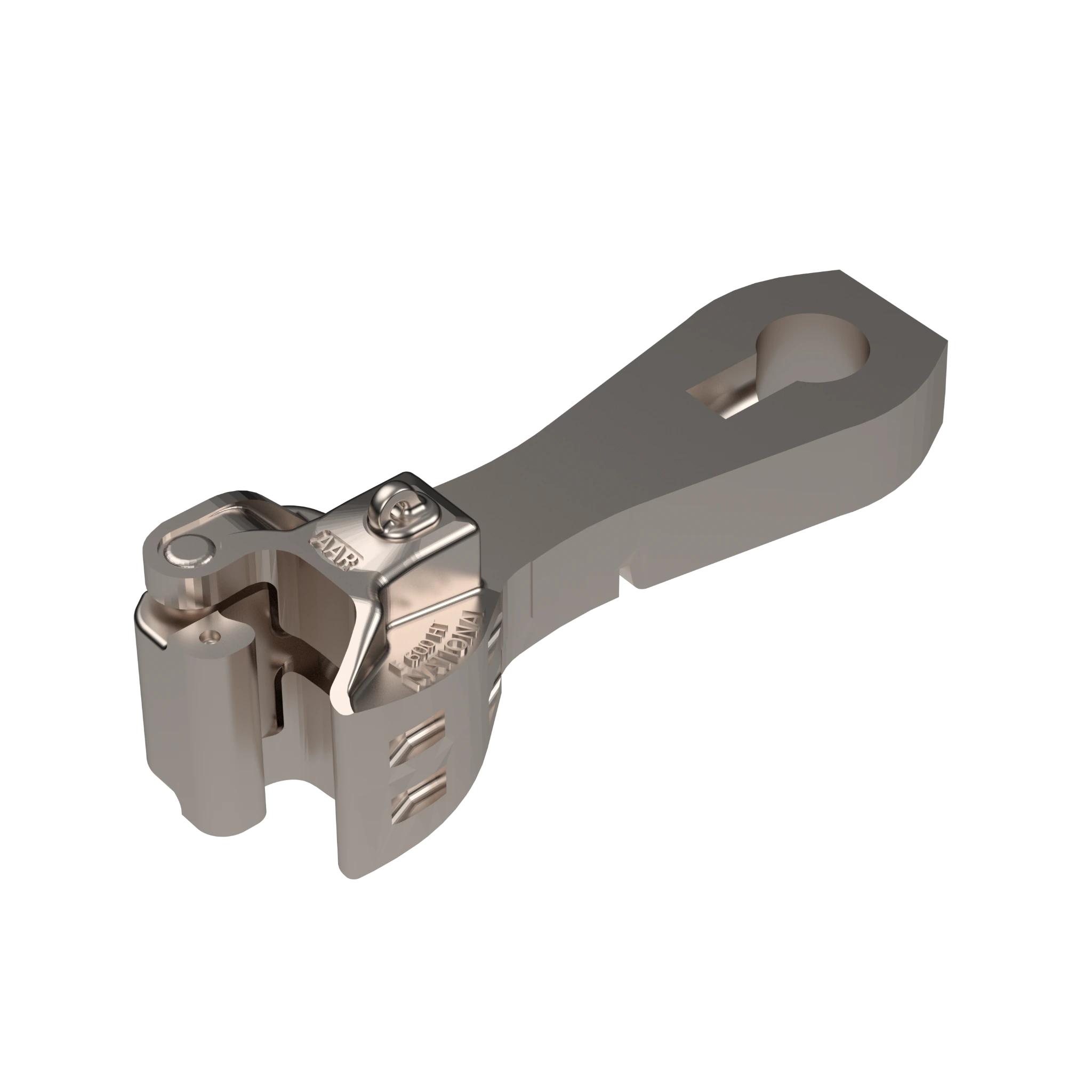 EC48TK O-scale coupler with head stampings and top lift pin